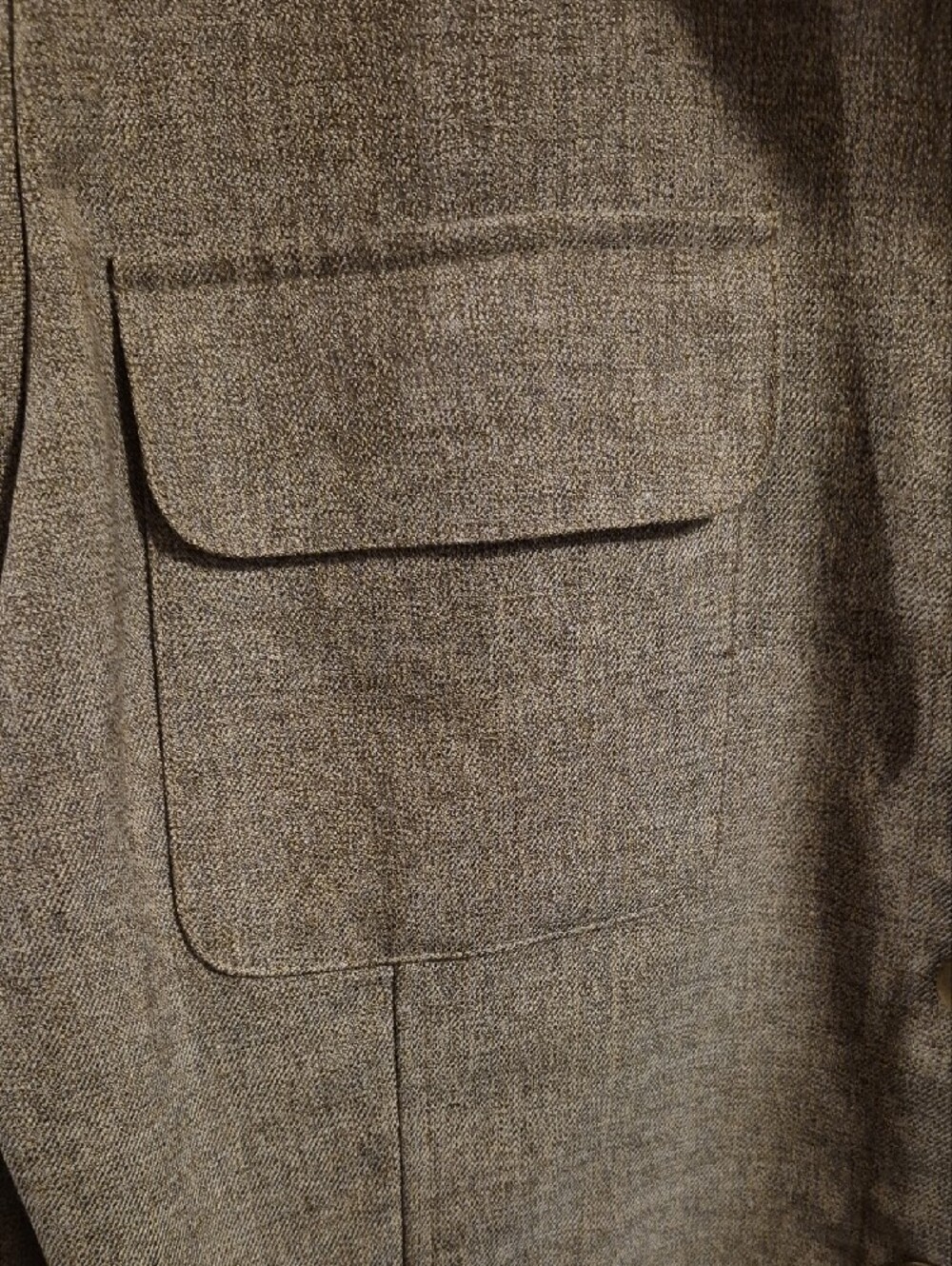 Norton McNaughton Tan Button-Up Jacket with Contrast Collar - Picture 3 of 10